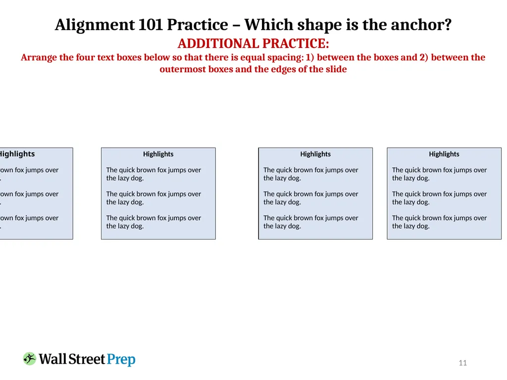 PowerPoint Speed Training Exercise Slides Quick - slide 11 of 65
