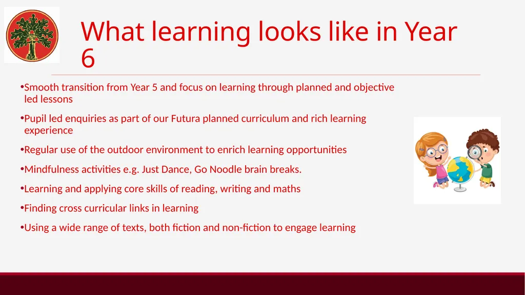 Welcome to Year 6 Year 6 The Y6 staff are: - slide 11 of 38