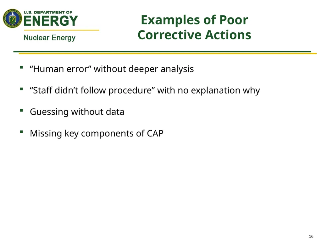 Assessing Quality Assurance Programs and - slide 16 of 23