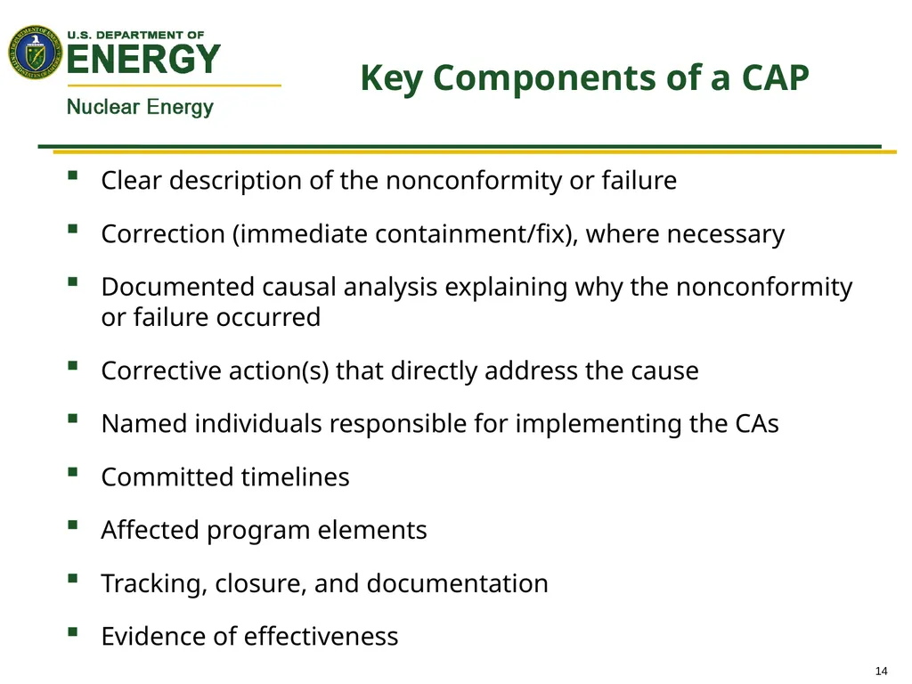 Assessing Quality Assurance Programs and - slide 14 of 23