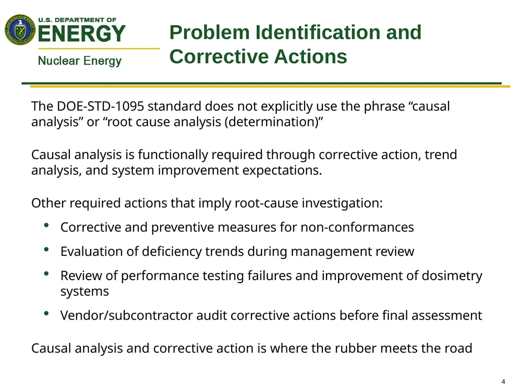 Assessing Quality Assurance Programs and - slide 4 of 23