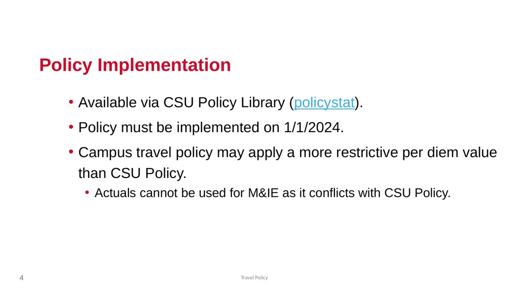 CSU Travel Policy Location Based Per Diem 1 2 - slide 4 of 23