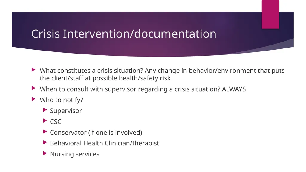 Community Support Person (CSP) Training CT Mental - slide 25 of 30