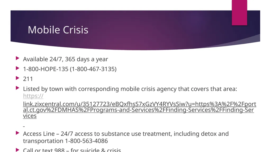 Community Support Person (CSP) Training CT Mental - slide 30 of 30