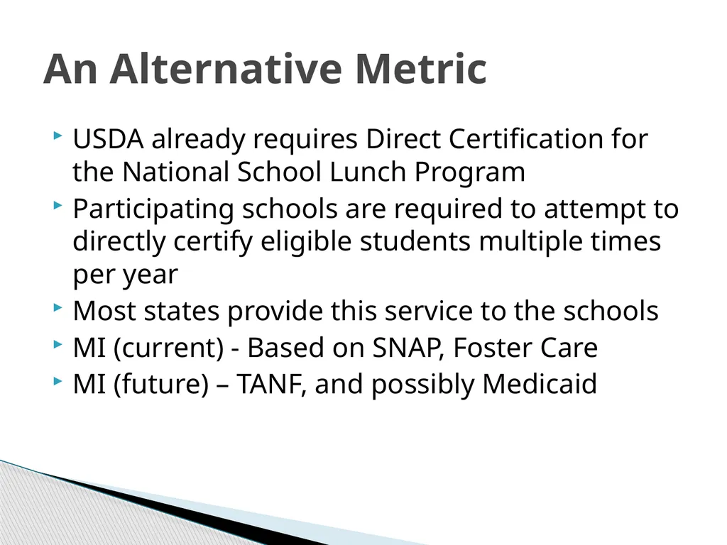 National School Lunch Program Tuesday, July 10, - slide 52 of 57