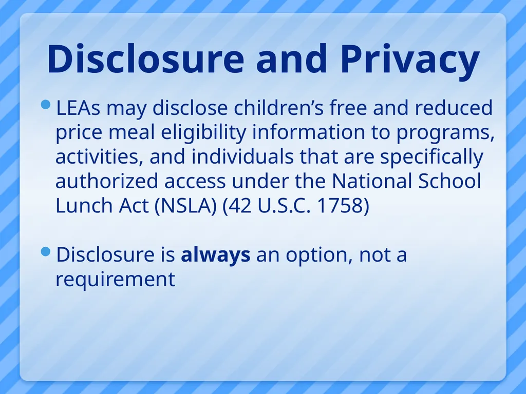 National School Lunch Program Tuesday, July 10, - slide 27 of 57