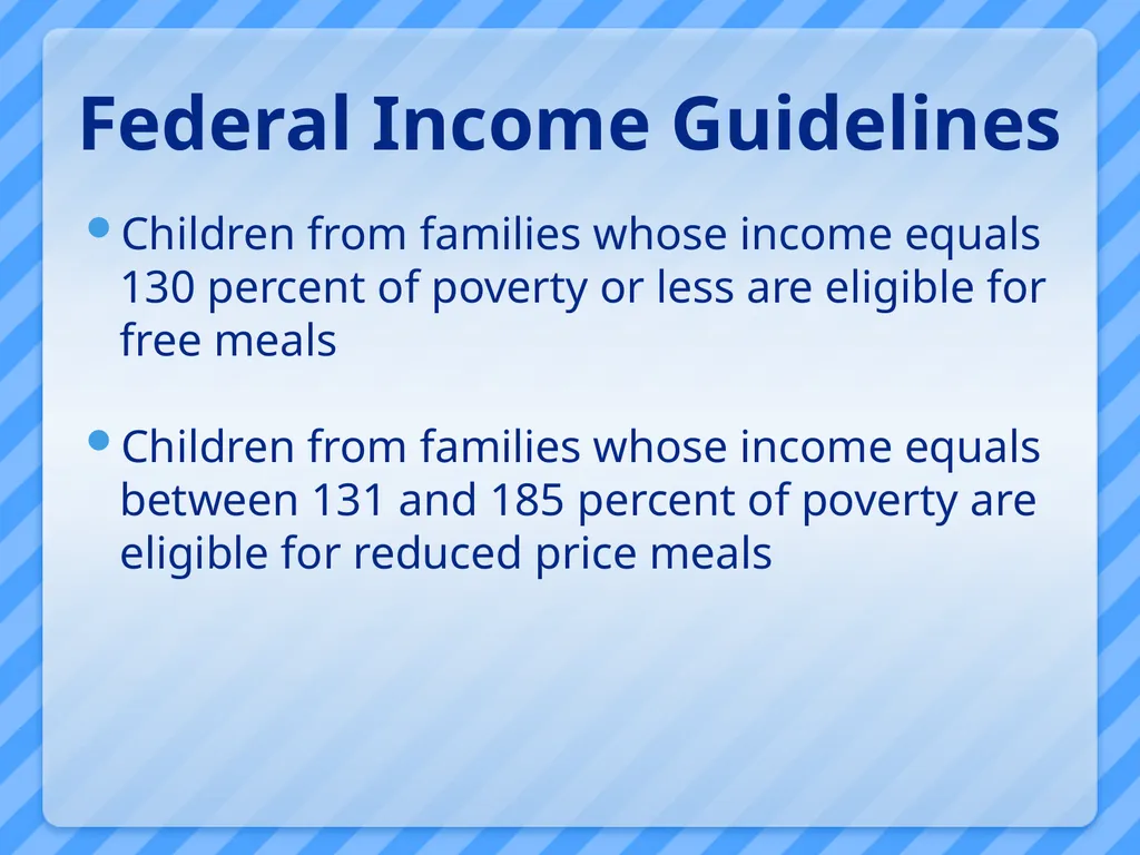National School Lunch Program Tuesday, July 10, - slide 8 of 57