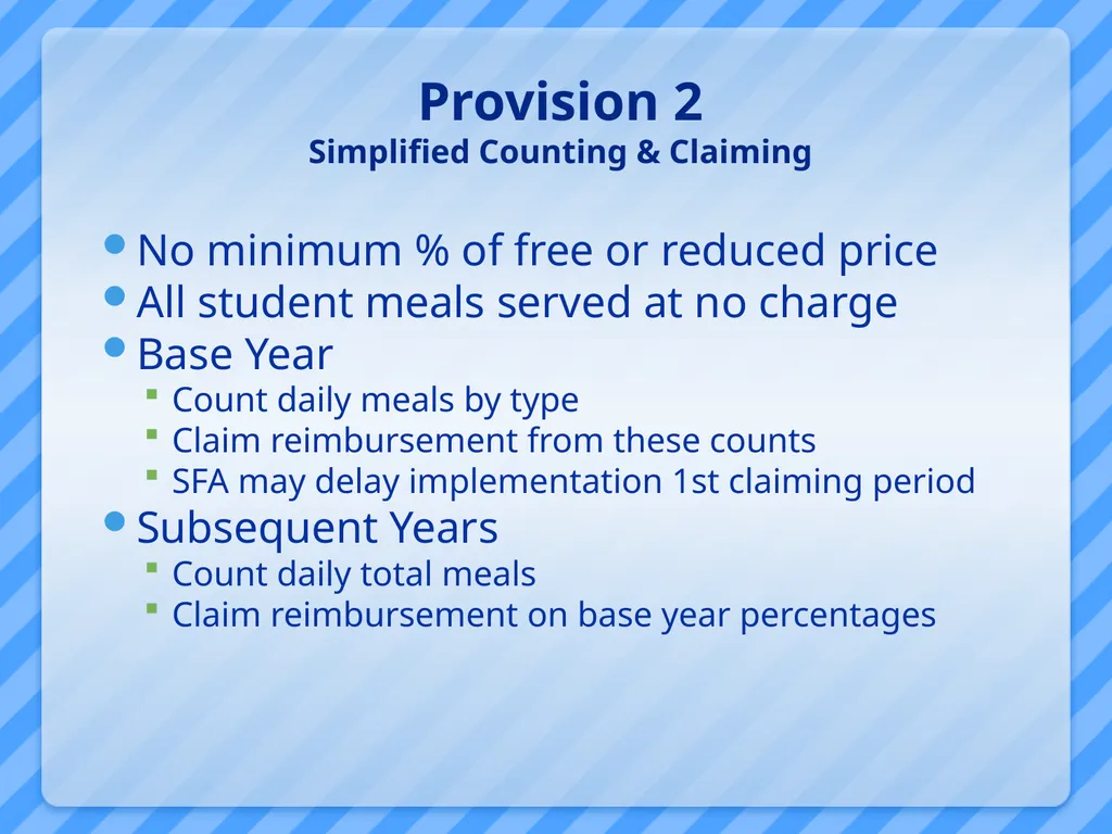 National School Lunch Program Tuesday, July 10, - slide 19 of 57