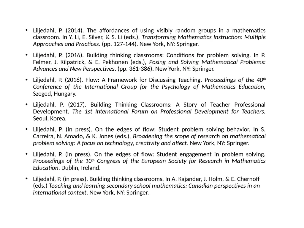building thinking classrooms Peter Liljedahl - slide 3 of 40