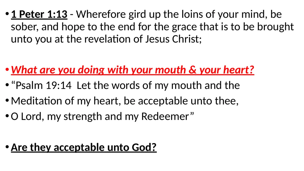 James 1:21-27 21 Wherefore lay apart all - slide 48 of 54