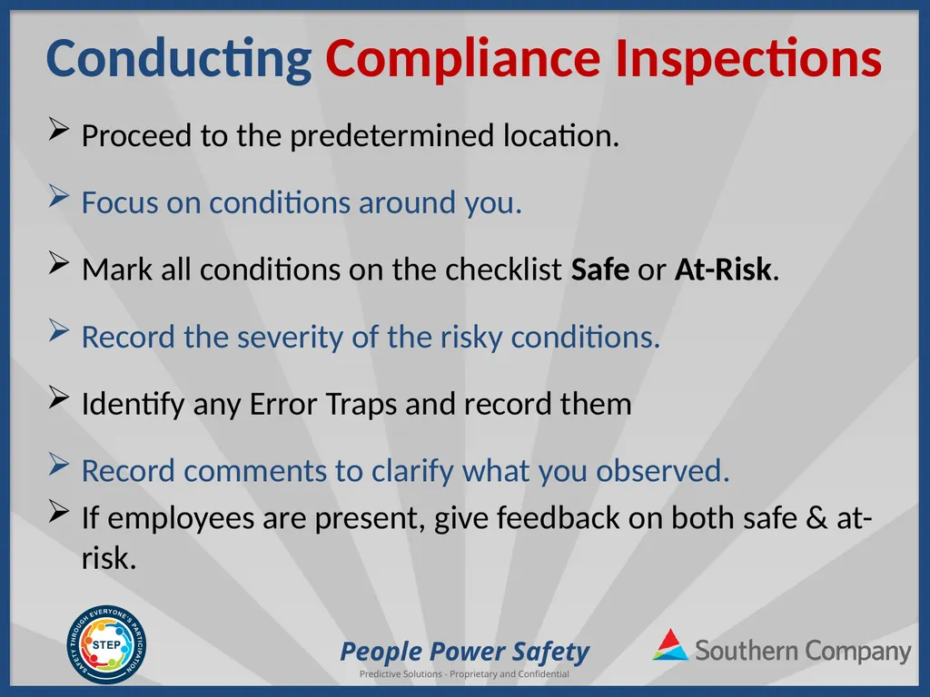 People Power Safety STEP Refresher Training - slide 45 of 65