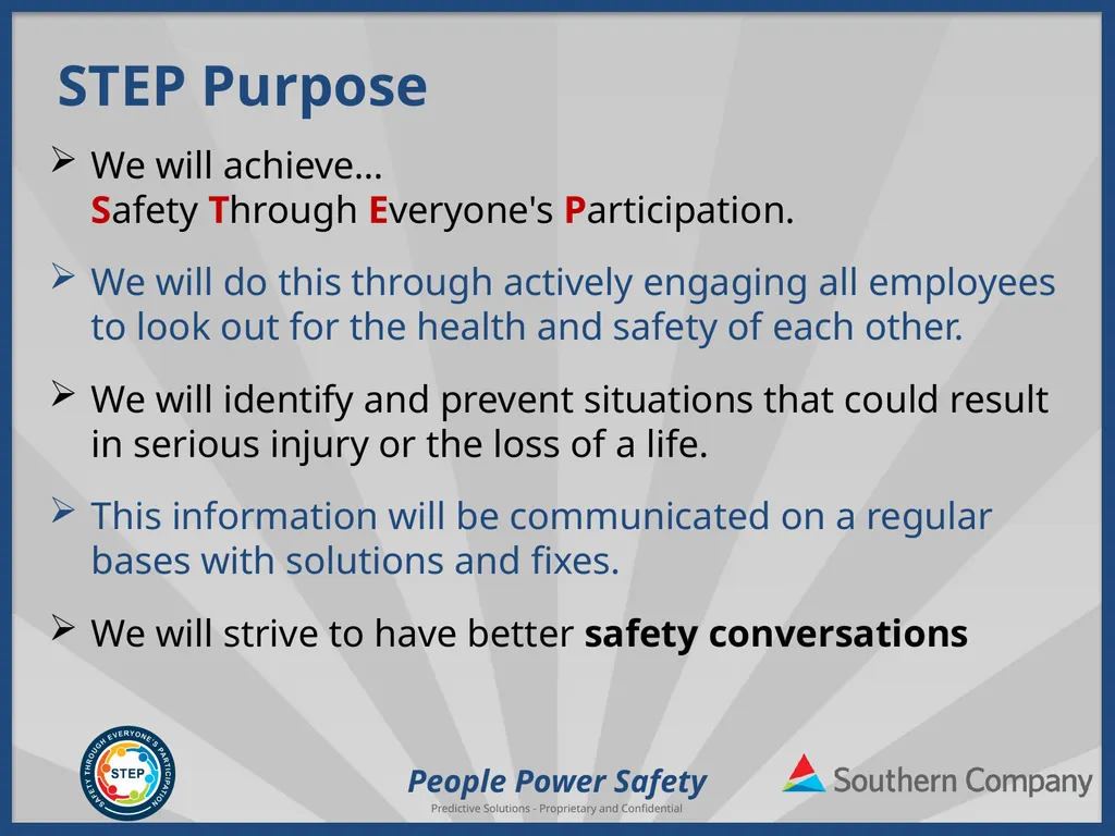 People Power Safety STEP Refresher Training - slide 5 of 65