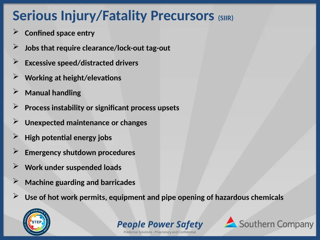 People Power Safety STEP Refresher Training - slide 54 of 65