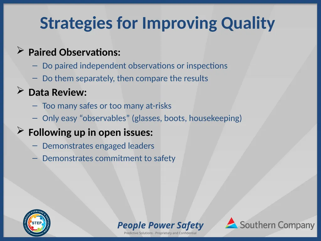 People Power Safety STEP Refresher Training - slide 61 of 65
