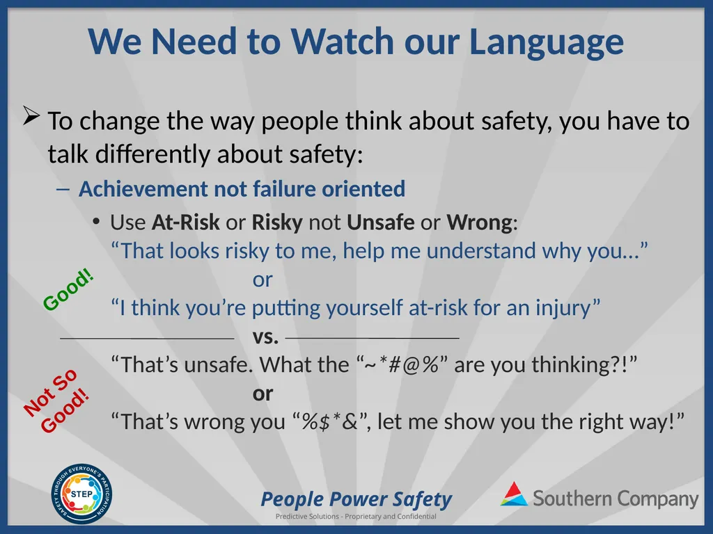 People Power Safety STEP Refresher Training - slide 38 of 65