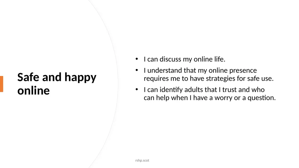 Safe and happy online I can discuss my online - slide 1 of 17