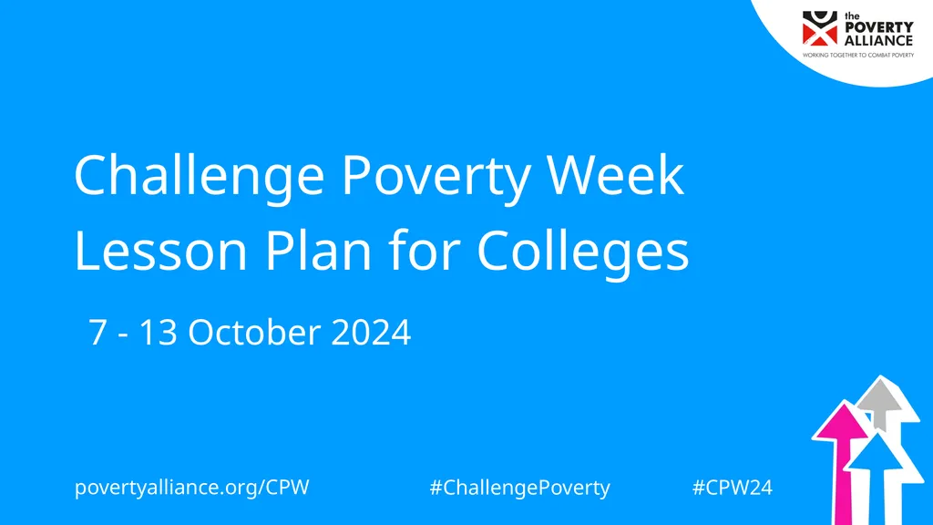 Challenge Poverty Week Lesson Plan for Colleges 7 - slide 1 of 20