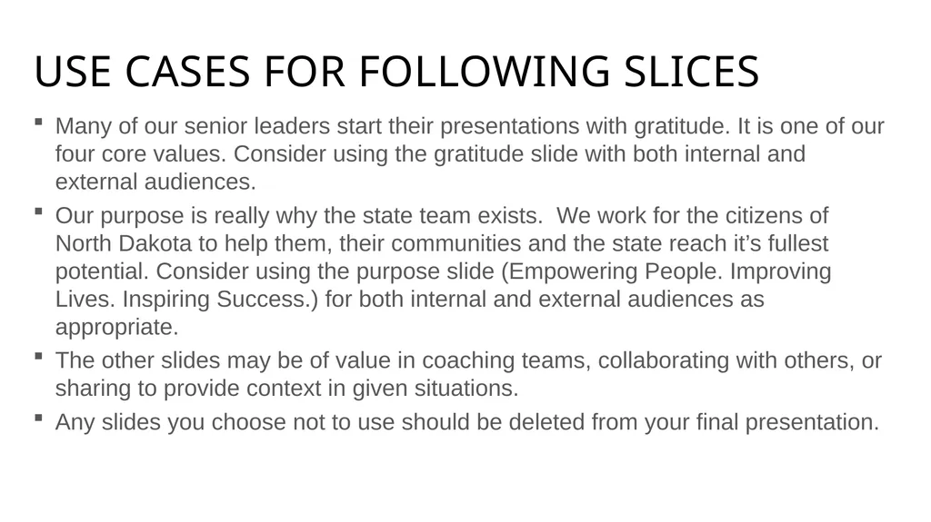 Please note The first thing you’ll want to do when - slide 7 of 19