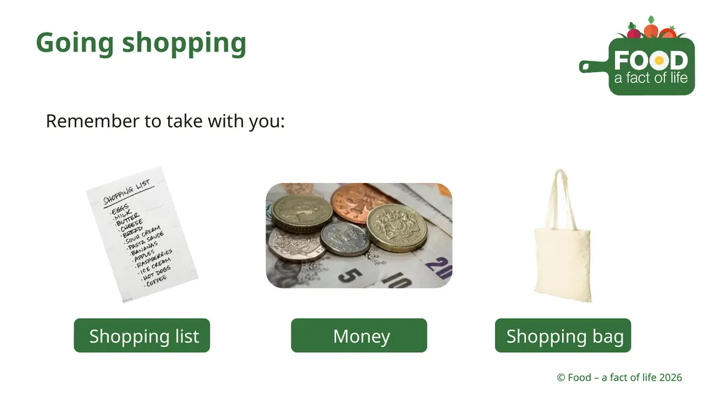 Shopping Different places you can buy food - slide 17 of 26