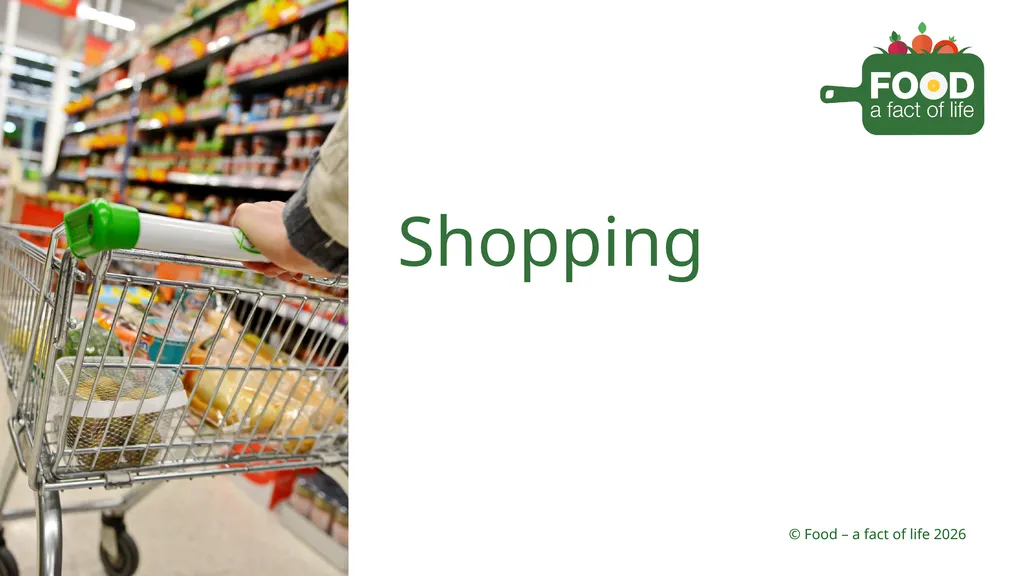 Shopping Different places you can buy food - slide 1 of 26