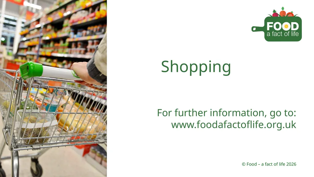 Shopping Different places you can buy food - slide 26 of 26