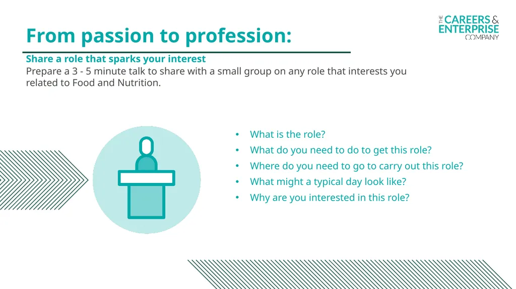 Food and Nutrition My Learning, My Future Where - slide 8 of 17