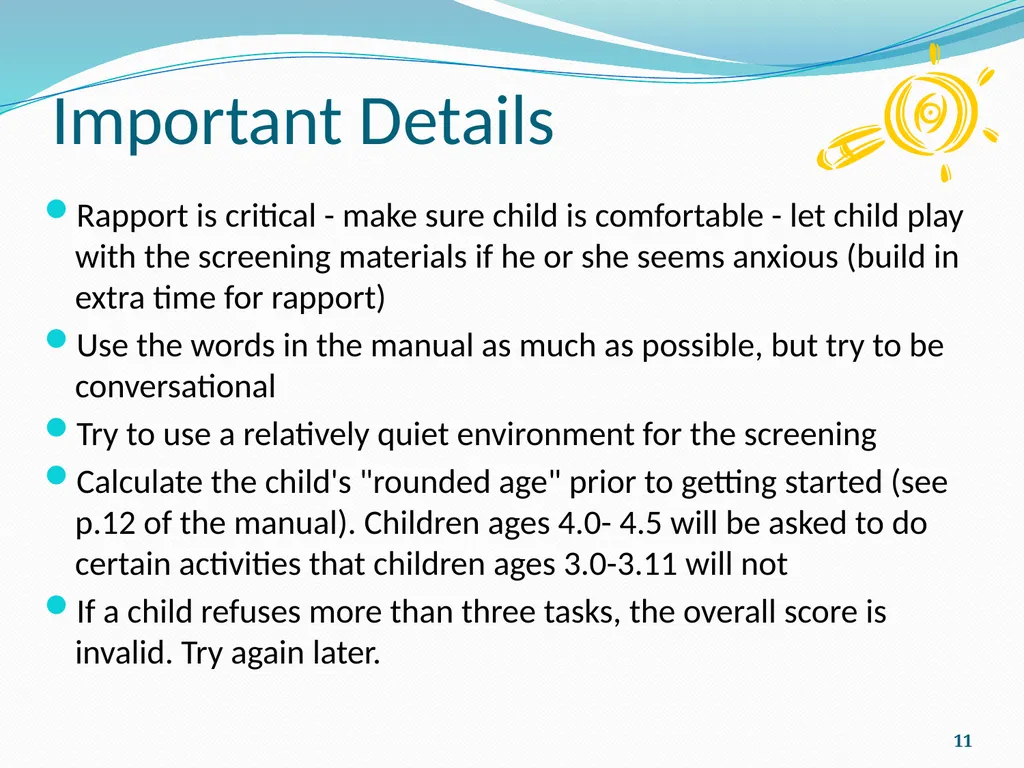 ESI-P Early Screening Inventory-Preschool - slide 11 of 20