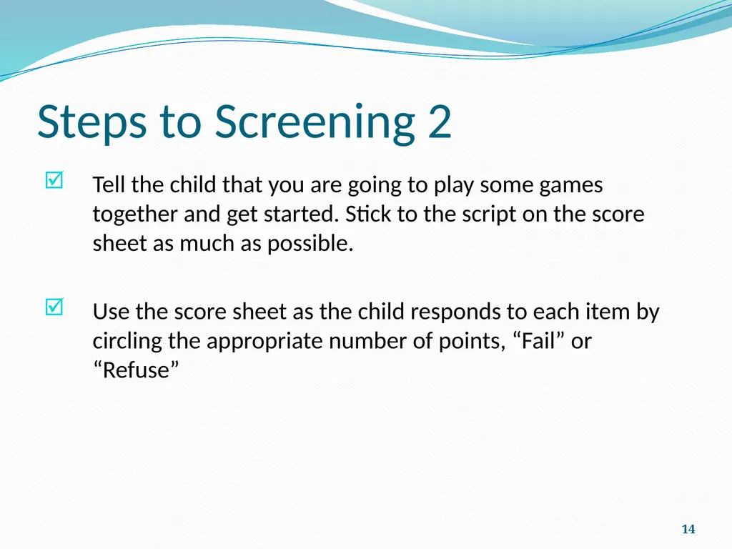 ESI-P Early Screening Inventory-Preschool - slide 14 of 20