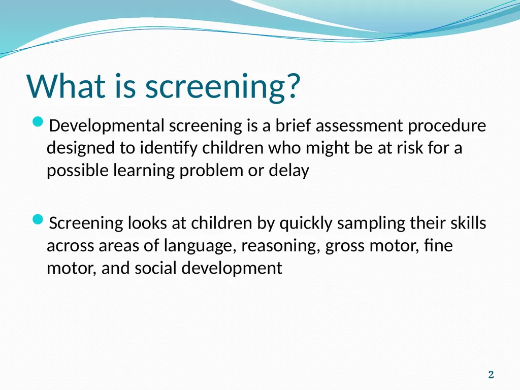 ESI-P Early Screening Inventory-Preschool - slide 2 of 20