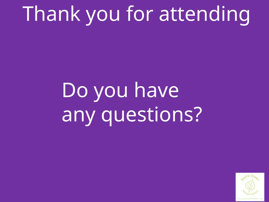 Reception for Parents Key Staff and their training - slide 9 of 10