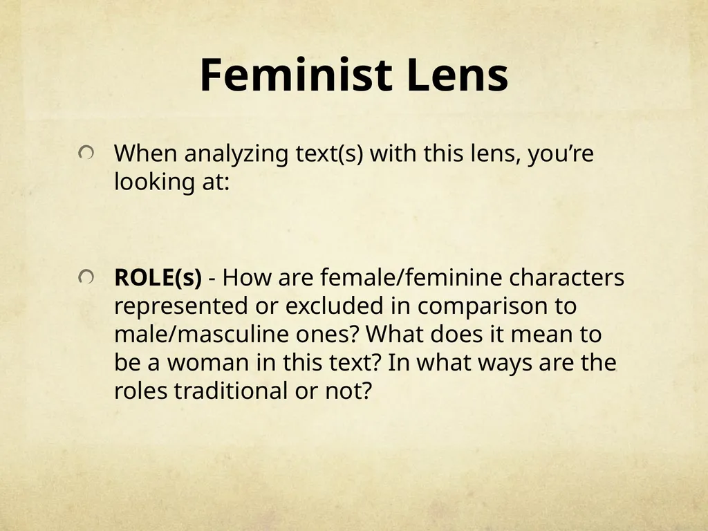 Literary Lenses: Interpreting Texts by Using - slide 8 of 37
