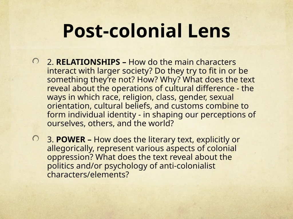 Literary Lenses: Interpreting Texts by Using - slide 32 of 37