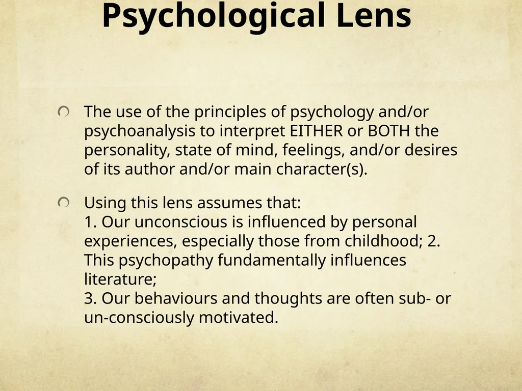 Literary Lenses: Interpreting Texts by Using - slide 12 of 37