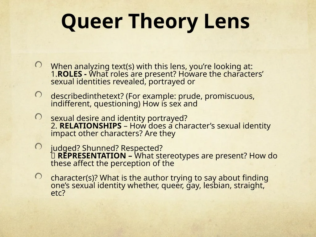 Literary Lenses: Interpreting Texts by Using - slide 16 of 37