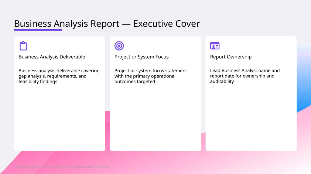 Assessing Operational Gaps, Defining Requirements, - slide 3 of 10