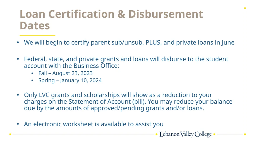 Financial Aid & Billing Kendra Feigert, Director - slide 8 of 19