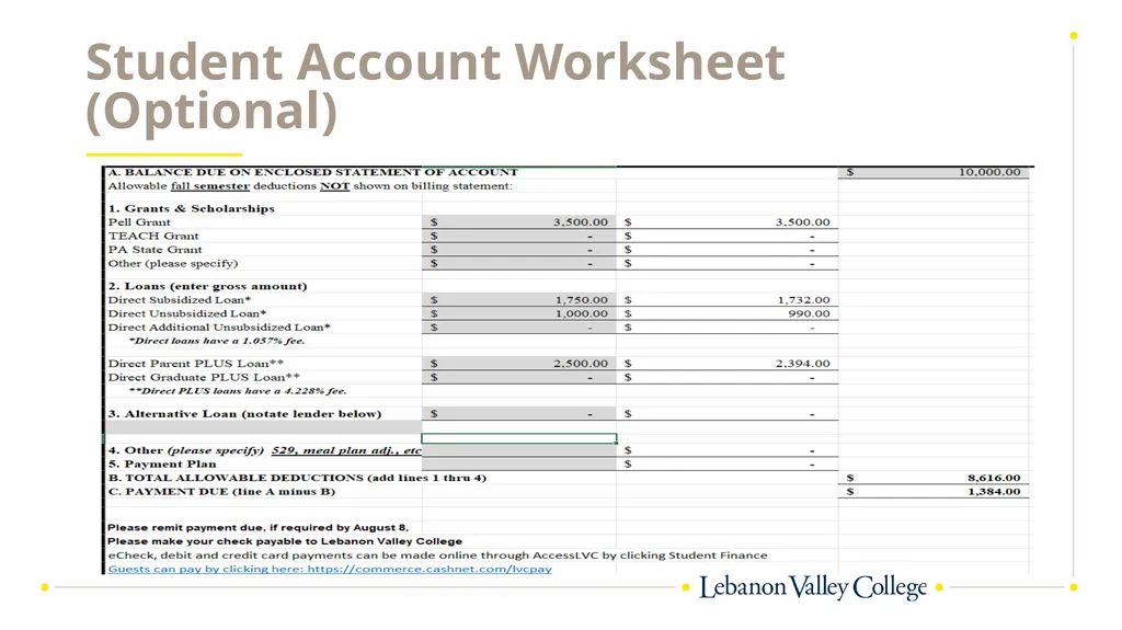 Financial Aid & Billing Kendra Feigert, Director - slide 15 of 19