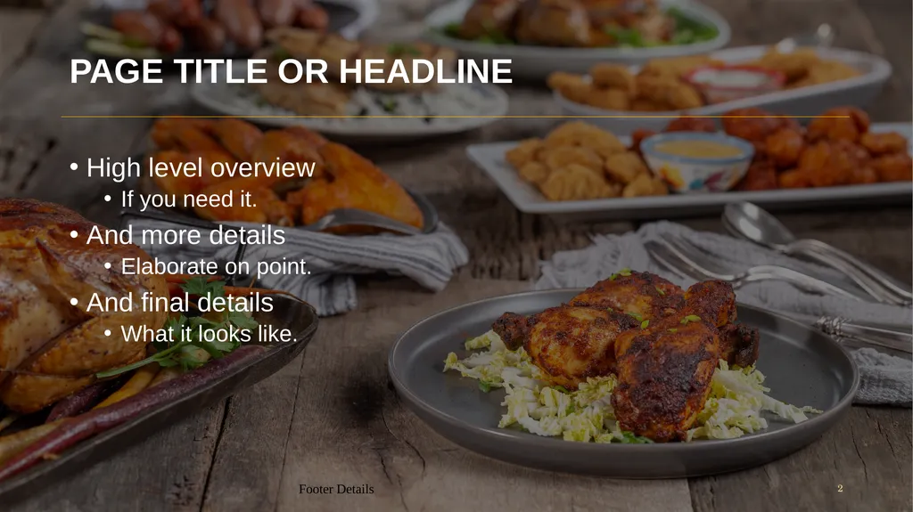 DOCUMENT HEADLINE Subheadline Details Date PAGE - slide 2 of 6