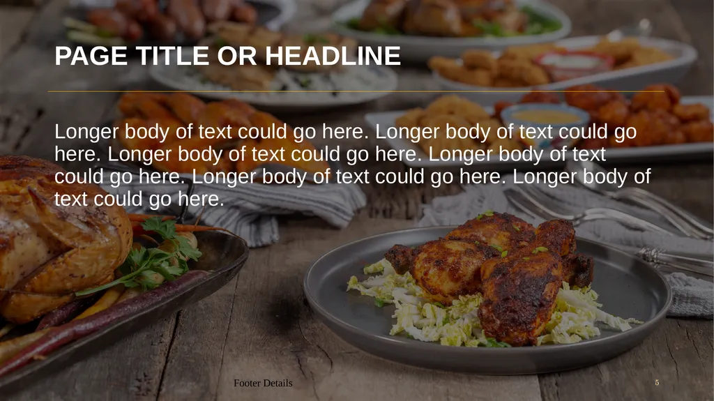DOCUMENT HEADLINE Subheadline Details Date PAGE - slide 5 of 6