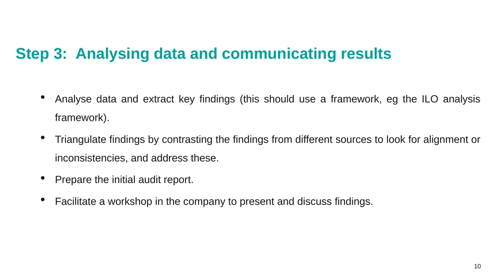 Gender auditing: creating a gender-sensitive - slide 10 of 12