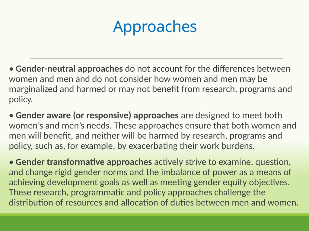 INTRODUCTION to GENDER STUDIES GENDER, GENDER - slide 11 of 21