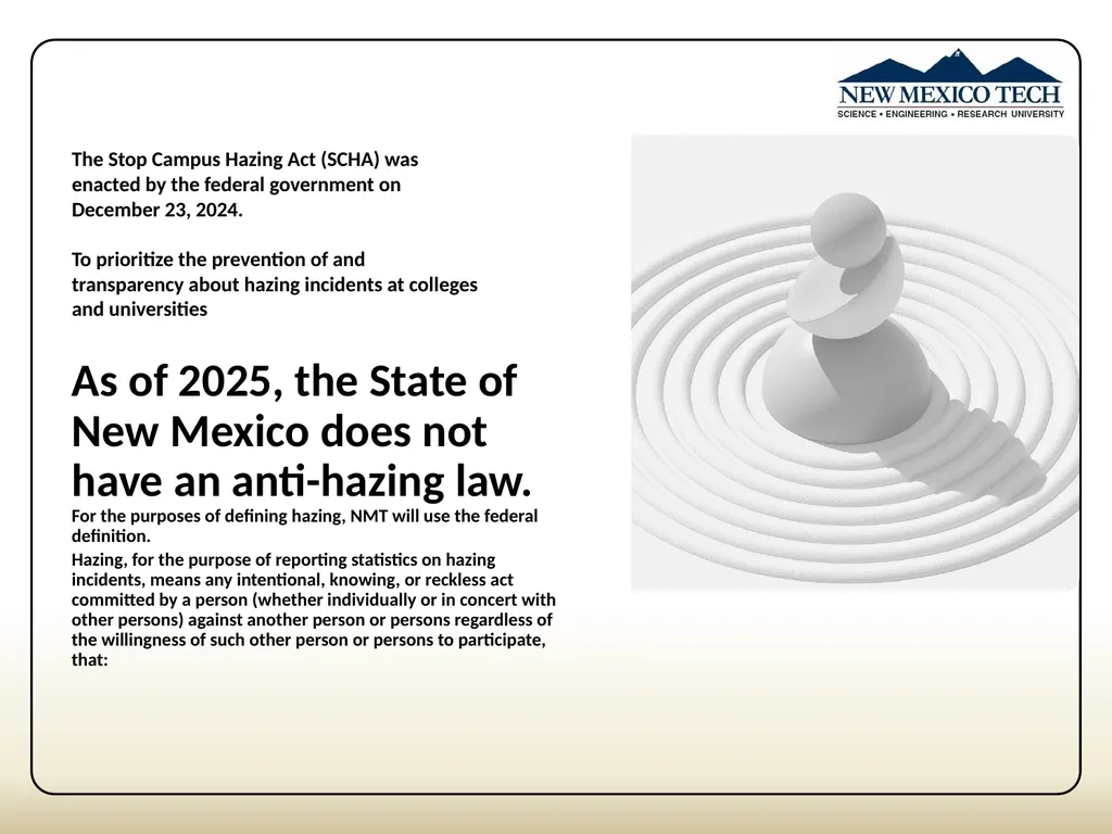 New Student Awareness Training Sexual Misconduct, - slide 25 of 28