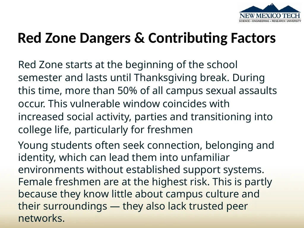 New Student Awareness Training Sexual Misconduct, - slide 21 of 28