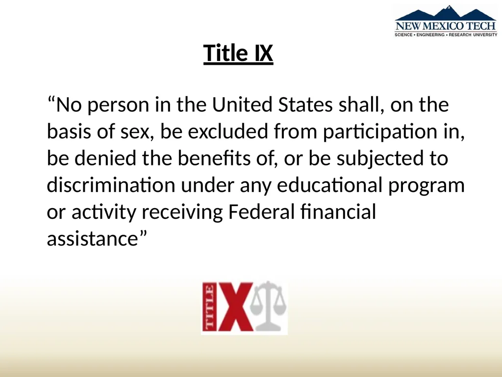 New Student Awareness Training Sexual Misconduct, - slide 4 of 28