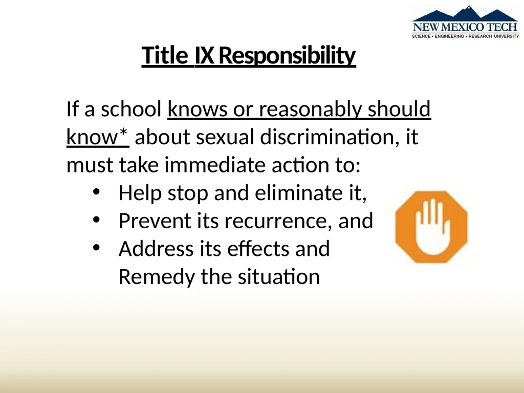 New Student Awareness Training Sexual Misconduct, - slide 5 of 28