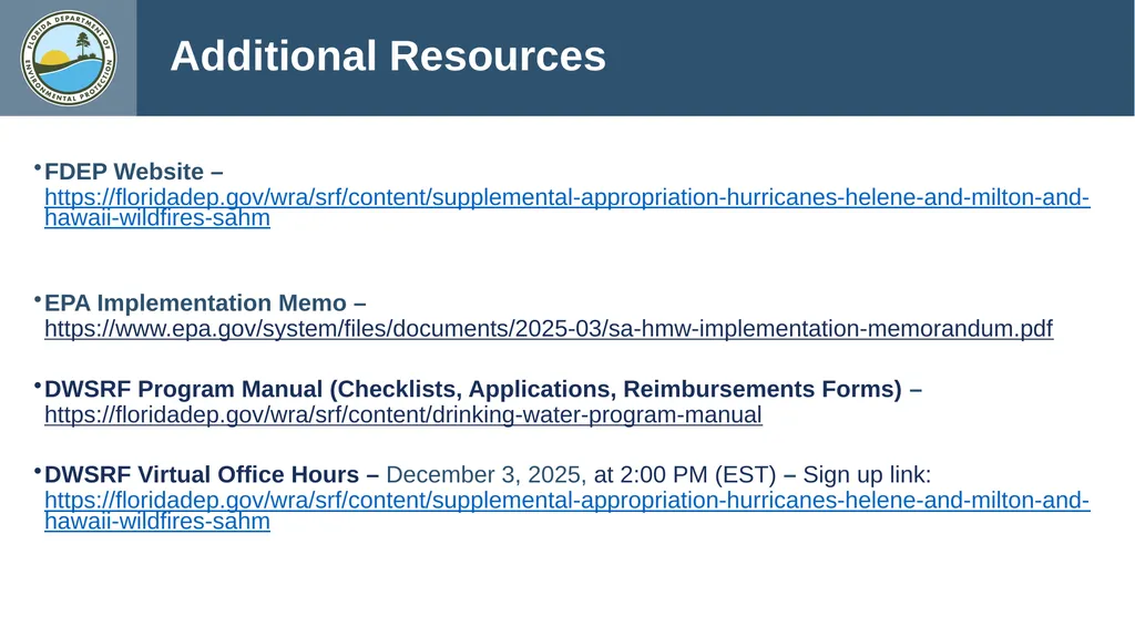 What is the Supplemental Appropriation? - slide 8 of 9