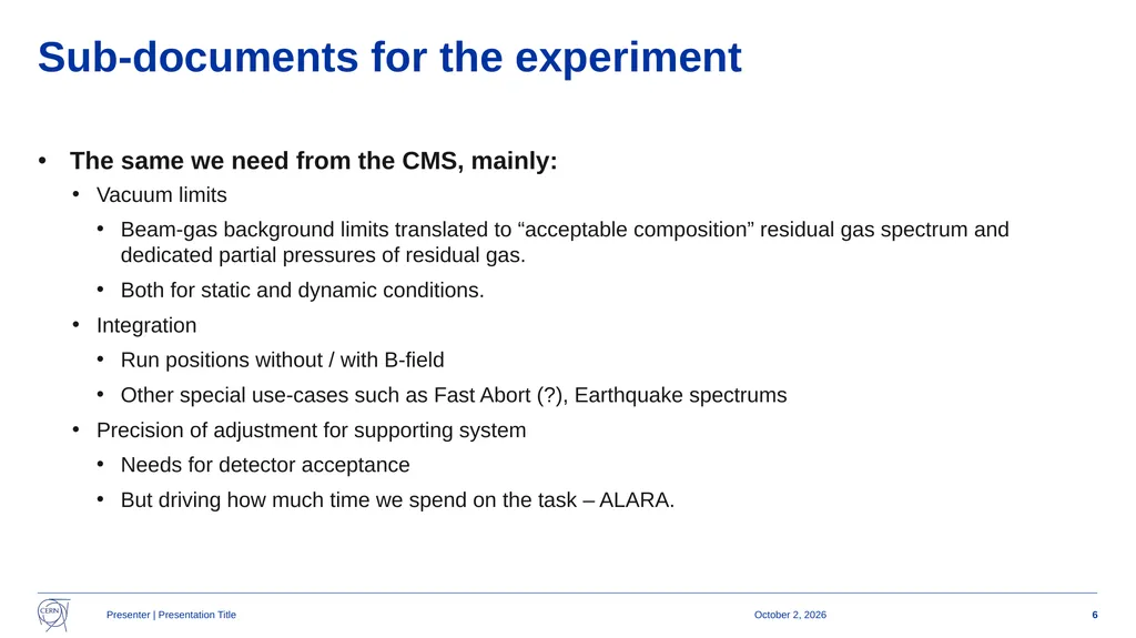 CMS beam vacuum layout for Run4 Roadmap as - slide 6 of 7