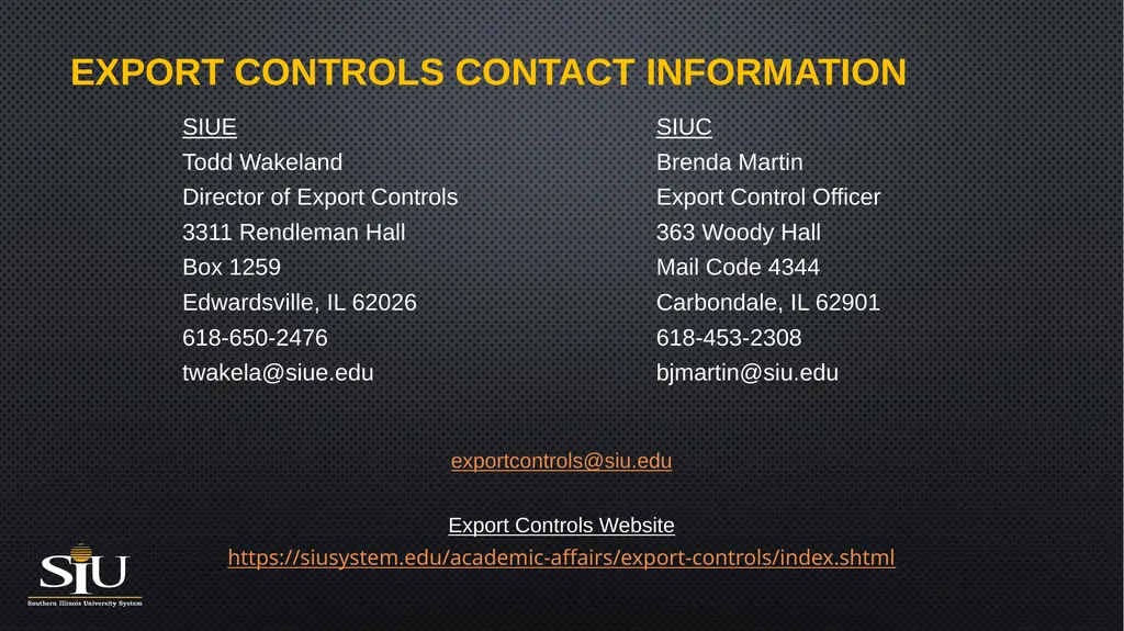 Export Controls Compliance What is the intent of - slide 16 of 16