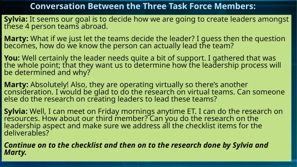 Unit 8 Assignment Introduction to this Assignment - slide 6 of 8