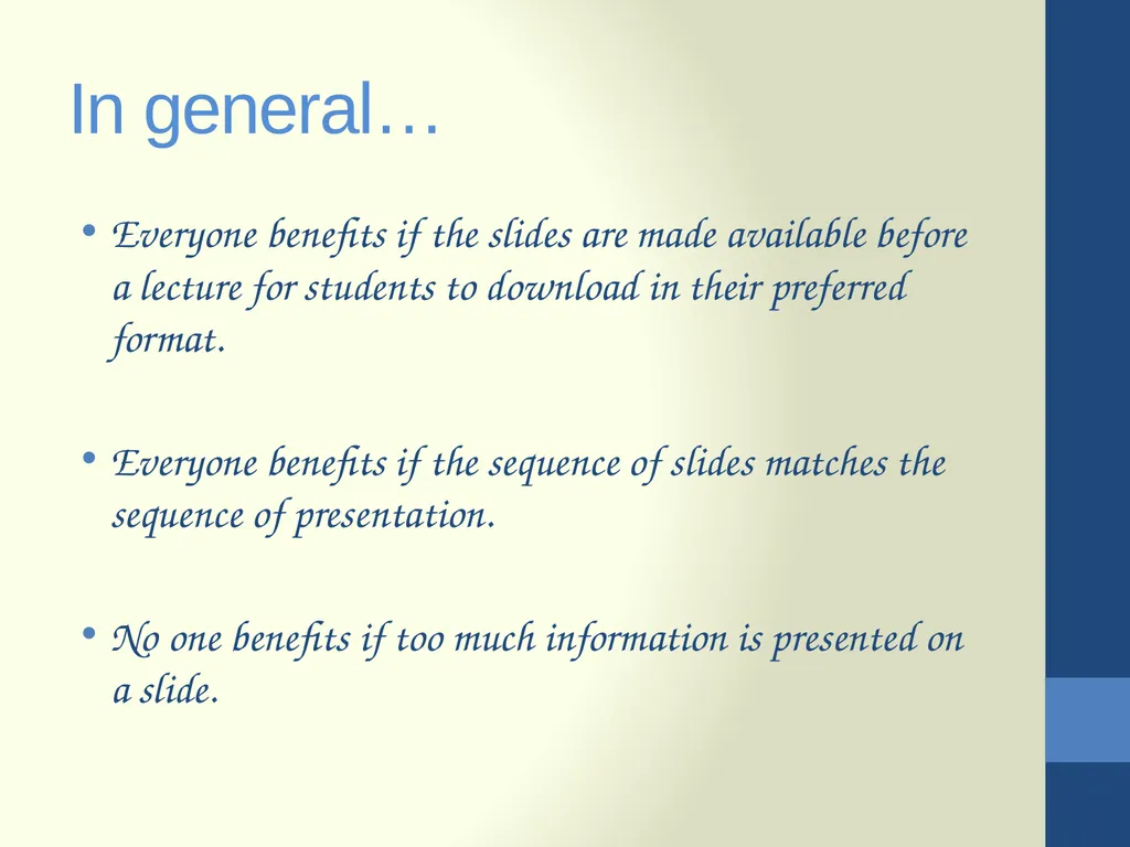 Good practice for PowerPoint presentations All you - slide 2 of 12